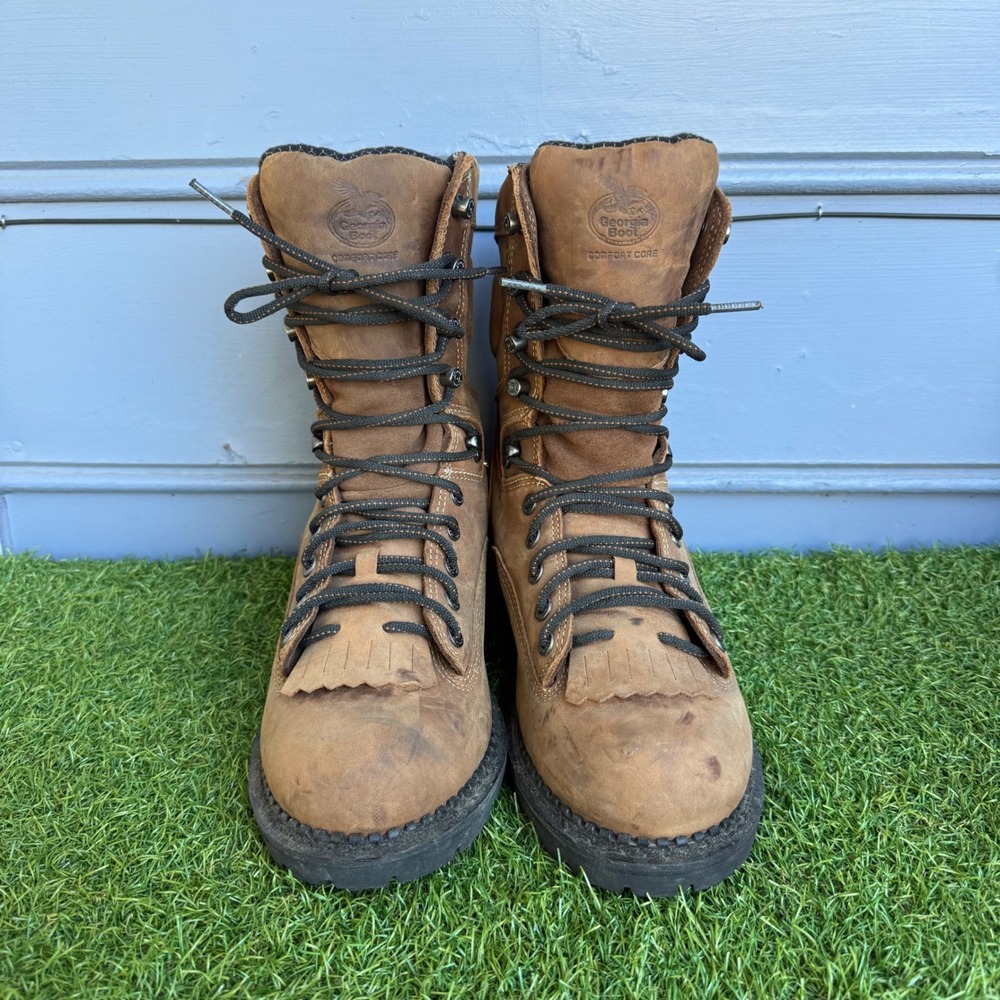 Georgia Boot Comfort Core Logger Waterproof Work Boots GB00096 Brown Mens 8.5 M
